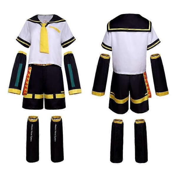 Kagamine Twins Cosplay Kostume Sæt Anime Rollespil Sød Stil Sound Link 3XL
