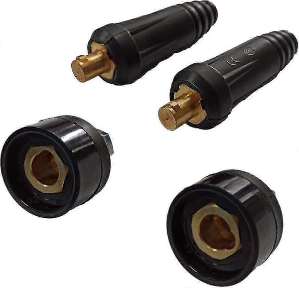 Snabbkopplingar för svetskabel 35-50mm 315A hane och hona 4-pack