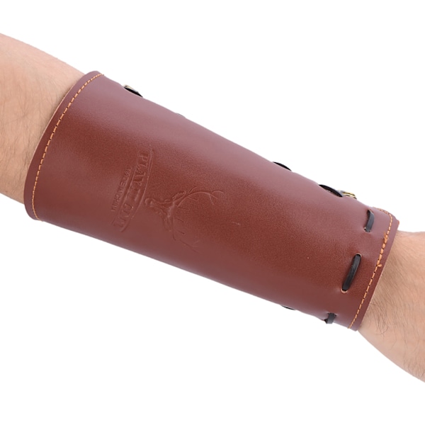 Skytte Bågskytte Pil Läder Armskydd Skydd Säker Rem Armband