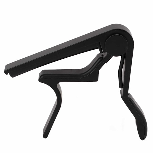 Capo Quick Release Strengklemme Tilbehørssæt med 5 stk. Guitar Plektre til Bas Banjo Sort