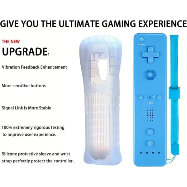 【03】2-pak klassiske trådløse controllere kompatible med Wii og Wii U