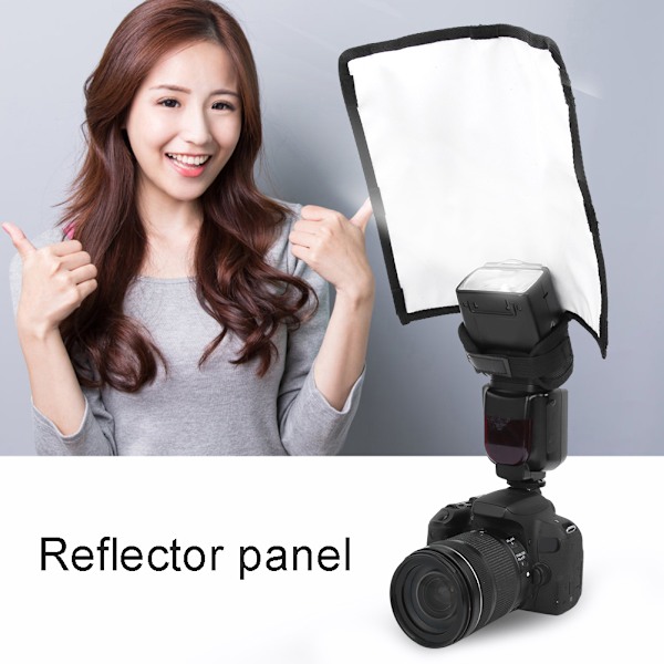 Universal Foldbar Flash Softbox Diffuser Speedlite Fotograferingsreflektor