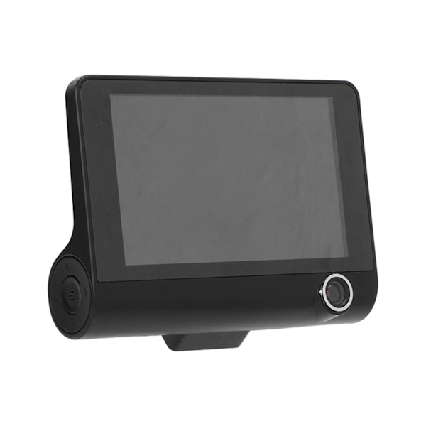 HDR Bil DVR Kamera Hög Definition GPS Gravitationssensor Mörkerseende 3 Linser Körinspelare för Monitor