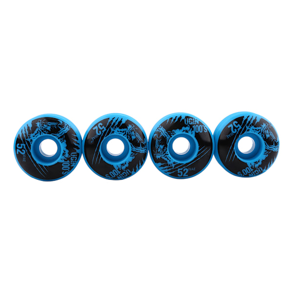 52mm x 30mm 4 st/set Utomhus Klassiska Tåliga PU Cruiser Longboard Skateboard Hjul (blå)