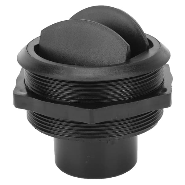 82/75/46mm Ilmastointilaitteen ulostulo, pitkä malli, musta, pyöreä, bussiin, työkoneeseen