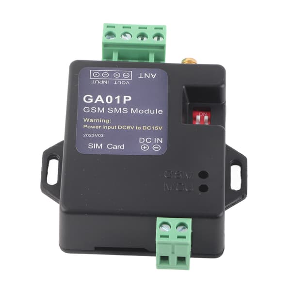 GA01P GSM Mini Smart Fjärrövervakning Strömavbrott Larm SMS Samtal Säkerhet