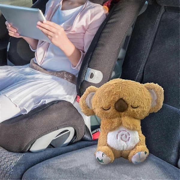 Beroligende Odder Angst Odder Søvn Odder Angstlindring Koala den Lindrende Koala Åndedræts Plyslegetøj med Musik 2 Stk.