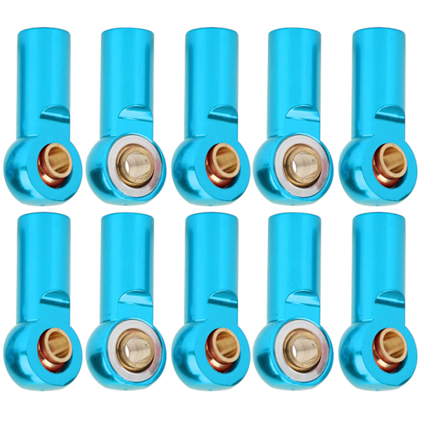 10 stk. RC Bil Trækforbindelsesstang Metal Kugleled Tilbehør til AXIAL SCX10 1/10 blå