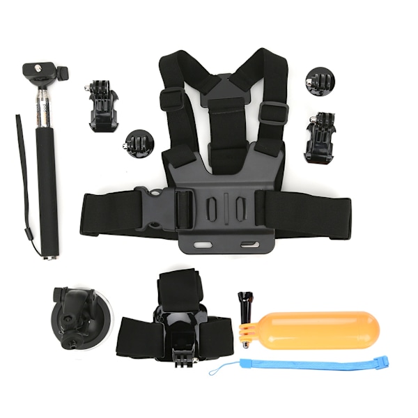6 i 1 Universal Action Camera Tillbehörskit för Gopro Hero 7 5 6 Sportkameror