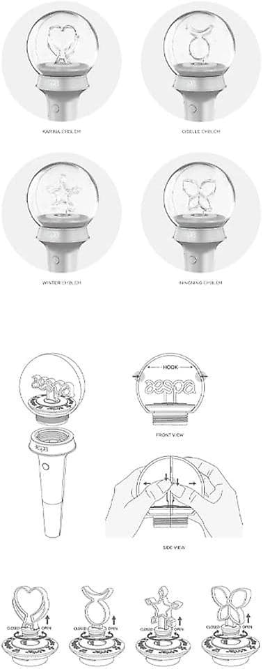 【03】Aespa Official Fan Light Set with Official Bonus Gift