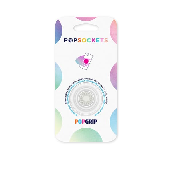 【03】PopSockets Aftageligt Greb med Stativfunktion Klar Gennemsigtig Translucent 20