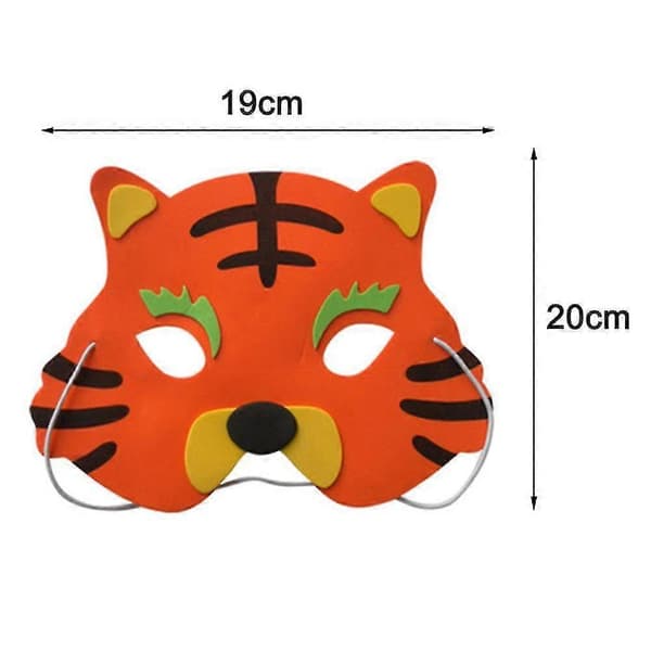 13 stk. dyrefiltmasker til junglefest