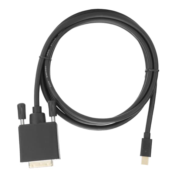 Mini DP till DVI-kabeladapter Kopparledare 4K 1080P med ABS-hölje 1,8m/5,9ft