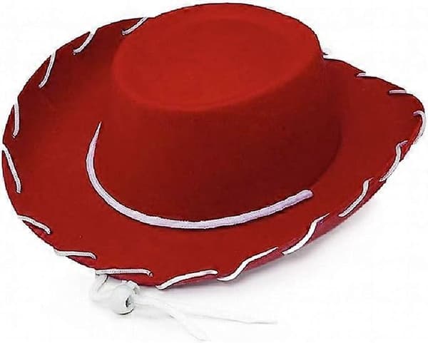 Cowboy-/Cowgirlhatt för barn, röd, Jessie-stil