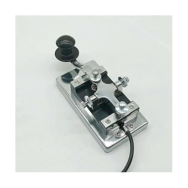 【03】3,5 mm rustfrit stål K4 Morse-nøglesæt Plug Manuel telegraf Morse-nøgle Praktisk Cw Morse-nøgle kompatibel med As Shown
