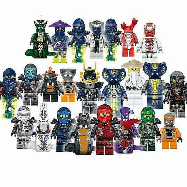 2023-set med 24 st Ninjago minifigurer byggklossar leksaker present