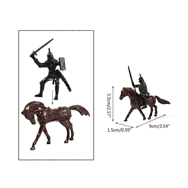 28 stk. soldatmodelstatuefigur actionfigur drengegave boutique-samlinger