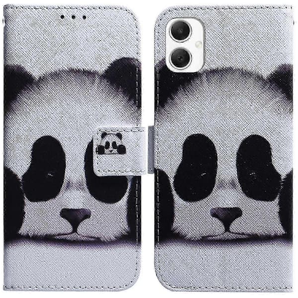 Samsung Galaxy A06 4G -lompakkokotelo kuvaprintillä, nahkainen puhelinkuori Multicolor Panda