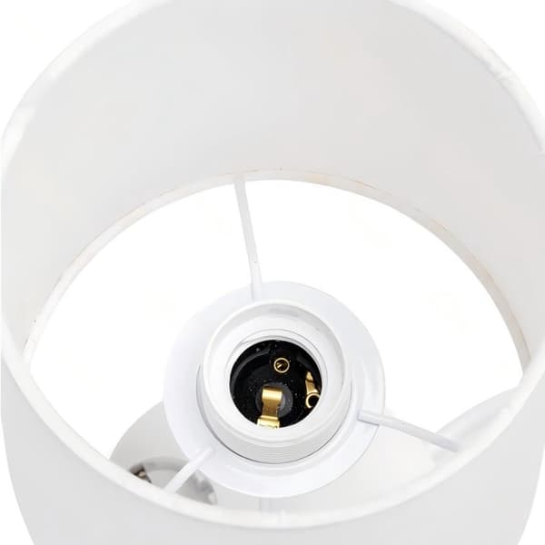 Bordlampe med stik og USB, E27, pære medfølger ikke.
