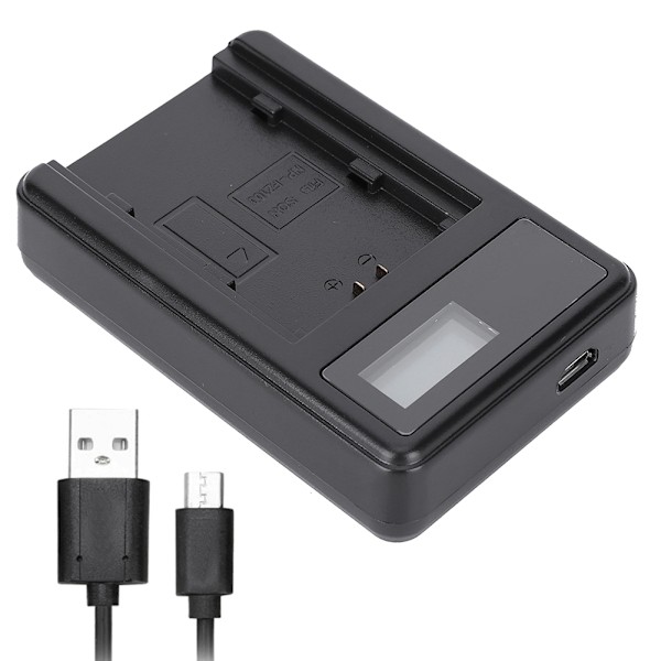 SEIVI NP FZ100 LCD Opladningsdisplay USB Enkelt Slot Kamera Batterioplader til Sony A7RIII A7R3 A9 7RM3