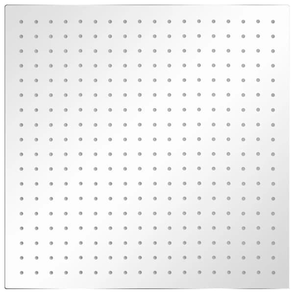 【03】vidaXL Brusehoved til loftbruser, rustfrit stål 50x50 cm Firkantet Sølv Silver silver