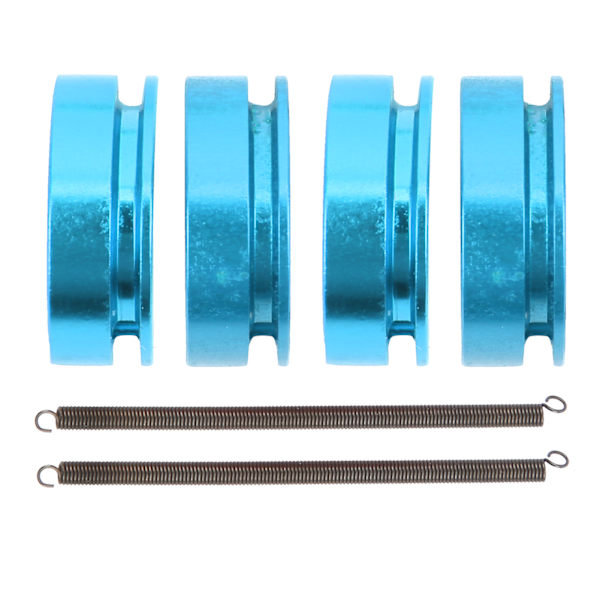 2 sæt RC kobling aluminiumslegering koblingssko med fjeder passer til Nitro HSP 1/10 fjernbetjeningsbil blå
