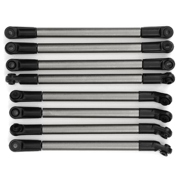 8 stk. Metal Link Rod Trækstang 275MM Akselafstand RC Tilbehør Passer til 1/10 RC Crawler