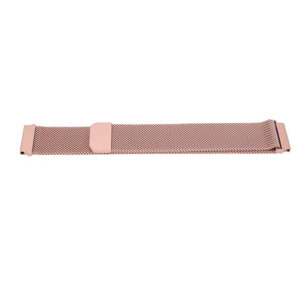 22 mm Universal Urrem Rustfrit Stål Magnetisk Absorptionssløjfe Metal Mesh Urrem Hurtigudløserrem til GT til Honor Magic Rosaguld