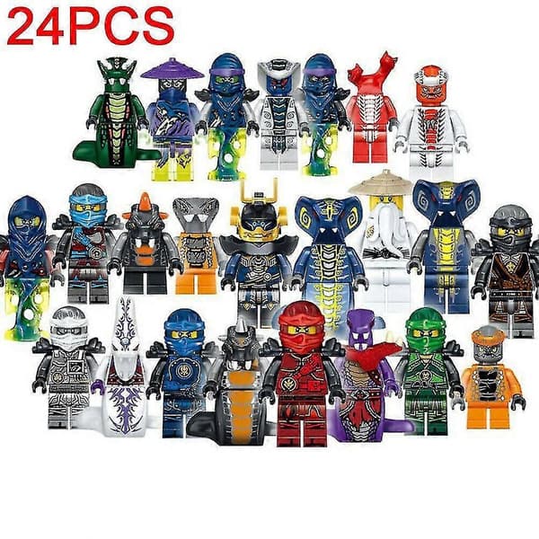 2023-ninjago 24 kpl minihahmo rakennuspalikat lasten lelut varastossa.a