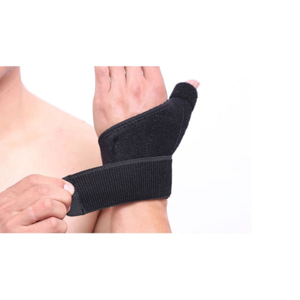 Fingerstöd Tumskydd Armband med Fjäderstöd Sport Handledsskydd Händer Anti Vrickning