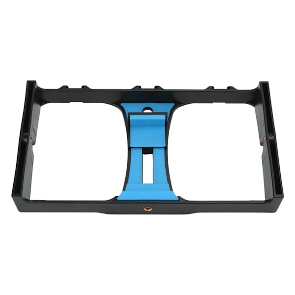 Telefon Video Kamera Cage ABS Bærbar Håndholdt Smartphone Video Stabilisator Rig til Livestreaming Vlog Blå