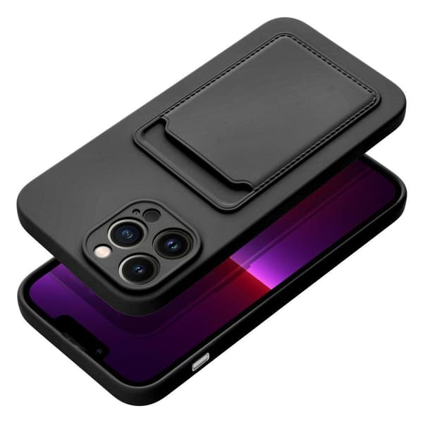 【03】Kompatibel med iPhone 13 Pro Max Cover med kortplads fra Forcell - Sort 36