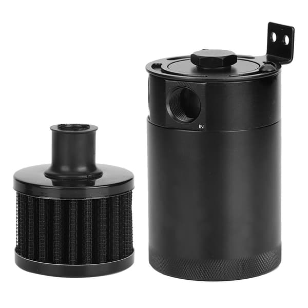 Universal Oljeuppsamlingstank 2-Portars Reservoartank med Dräneringsventil Vevhusventilation 150ml Kapacitet