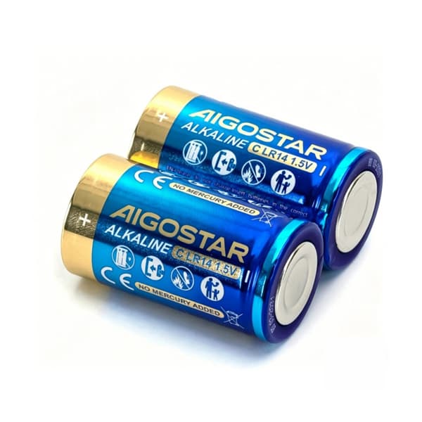 2 kpl alkaliparisto LR14 (C) 1,5V