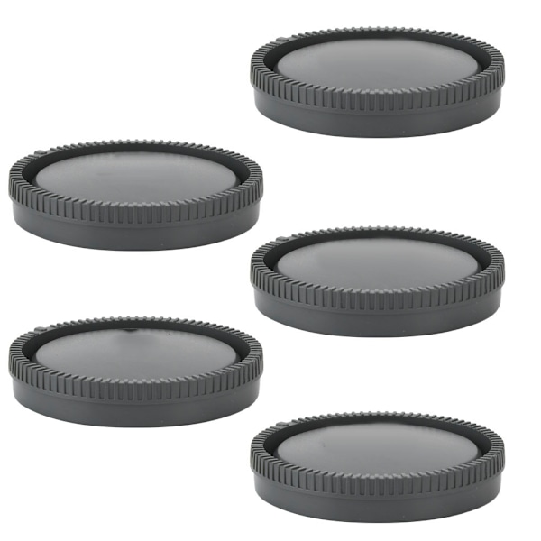 5 st Slitstarkt Bakre Linsskydd i Plast Skyddskåpa Passar för Sony E-Mount Spegellös Kamera