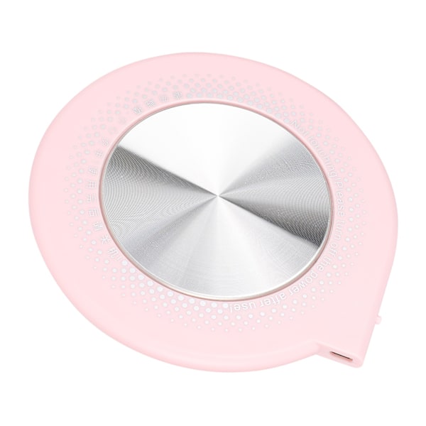 55℃ Multifunktionel USB Kop Krus Isolationsmåtte Skrivebordsisoleringspude Coaster (Pink)