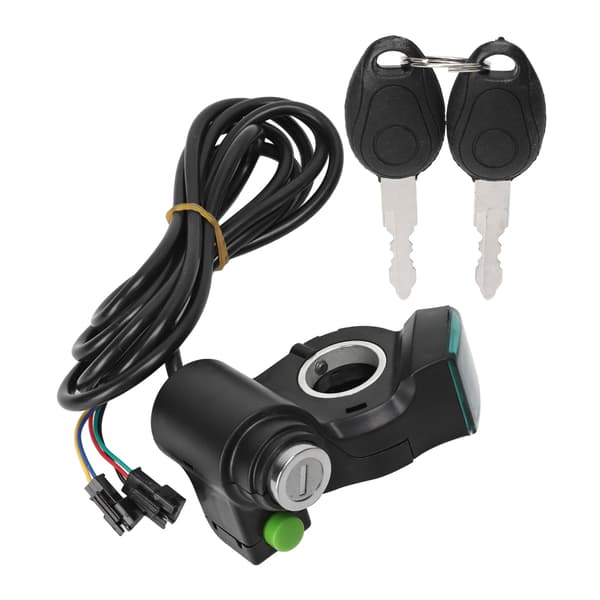 Throttle Grip Styrgreb Twist Throttle med Blå Font Display til Elcykel Motorcykel Tilbehør