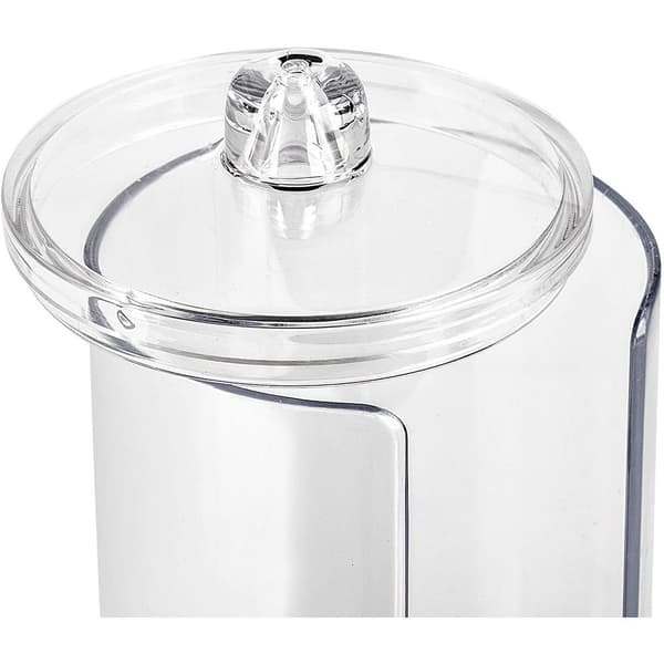 【03】Sminkförvaringslåda, bomullsrondelldispenser, akryl bomullspinneförvaringslåda och multifunktionell cylinder, förvaringslåda med lock
