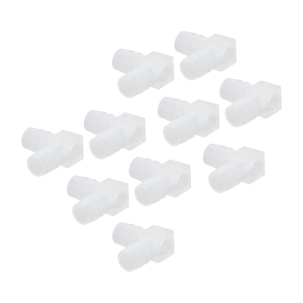 10 stk. Albue Slange Studs Plastik Fitting 90 Graders Lige Barbeforbindelse Adapter L Form til Akvarium 10mm