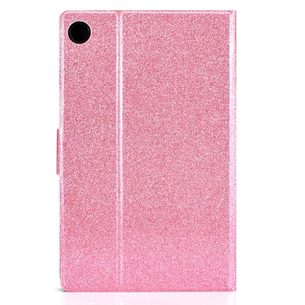 【03】Samsung Galaxy Tab A9 Glitter Läderfodral Rosa