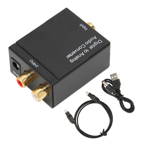 Digital till Analog Omvandlare Professionell RCA Analog till Digital Optisk Omvandlare för Hemmabio