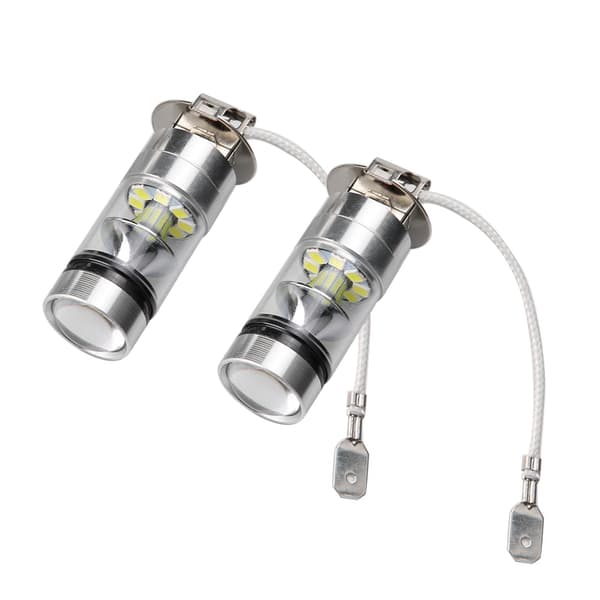 2st H3 6000K 100W LED 20-SMD Högeffekts Dimljus DRL Glödlampor HID