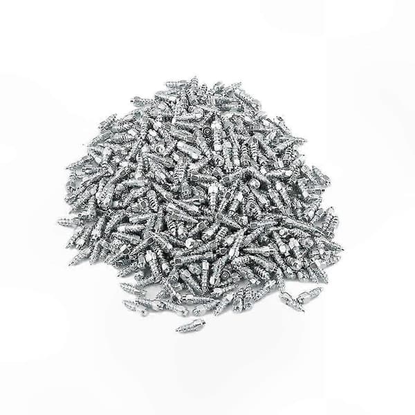 100 stycken 12 mm vinterdäcksdubbar halkfria hårdmetalldubbar för vinterdäck för bil, SUV, ATV, UTV Silver