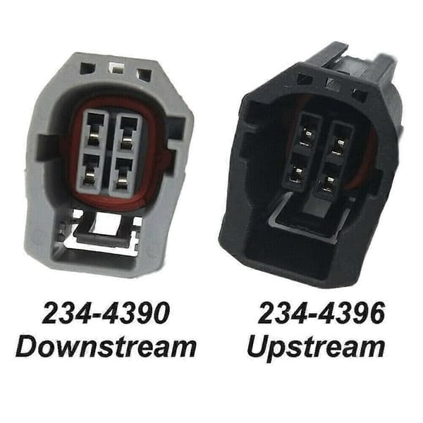 【03】2 stk. O2 iltsensor til Mazda 5 2.3L 2006-2007 Mazda 3 2.0L 2.3L 2004 2005 Opstrøms Nedstrøms 4 ledninger Lambda Bildeler