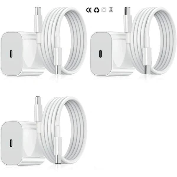 【03】iPhone-laddare – Snabbladdare – Adapter + kabel 20 W USB-C vit 4-pack iPhone (NT) 4-pack iPhone 4-pack 4-pack iPhone