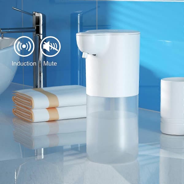 USB-opladning Automatisk induktion Mini skumsæbedispenser Smart infrarød berøringsfri håndvask til køkken og badeværelse Dispenser 2pcs