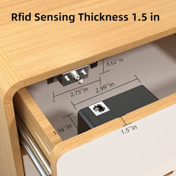 【03】RFID Electronic Cabinet Lock Hidden DIY for Wooden Cabinet Drawer Cupboard Latch Lock