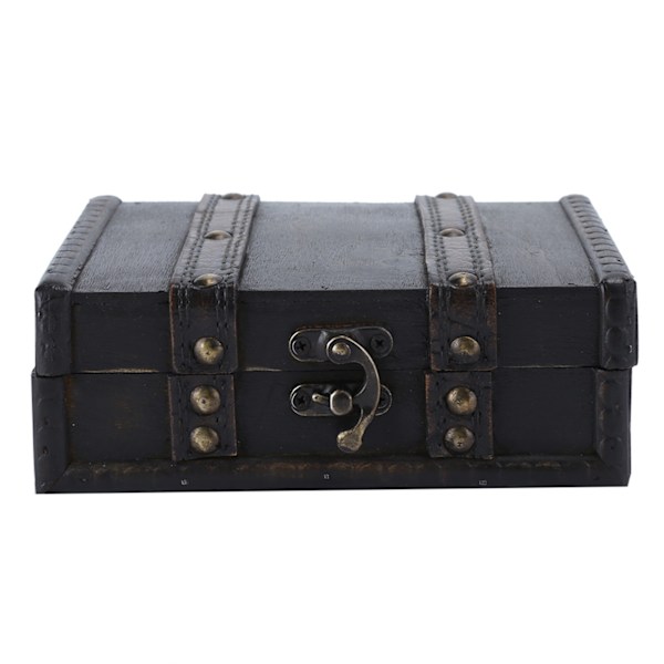 Vintage Smyckeskrin Smycken Ring Örhängen Hänge Halsband Förvaringslåda Organizer Grå #1