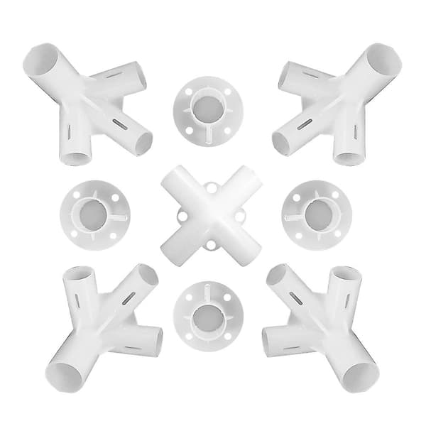 【03】Reservedele til 3x3m Pavillon Markise Telt Fødder Hjørne Center Forbindelse 25/19mm 4PCS