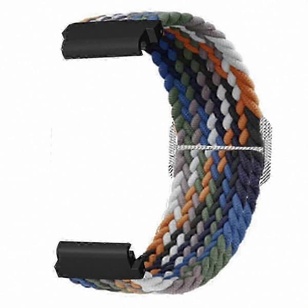 Justerbart sportsarmbånd i nylon med 20 mm PC-stik til aktivitetsmåler Denim